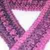 Funhouse scarf - purples - close