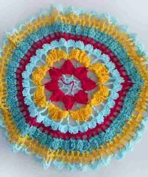 Full of Fans Mandala Crochet Pattern
