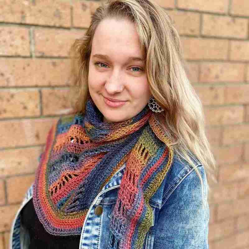 Sigmoid Scarf in Louisa Harding Amitola Sigmoid Scarf in Louisa Harding Amitola
