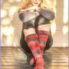 Ladies’ Sampler Socks Crochet Pattern – Red & Green version 1 Ladies' Sampler Socks Crochet Pattern - Red & Green version 1