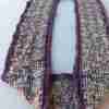 Dew Drops Cowl in 2-tone Premium Hand-dyed sock wool – colors Farmer’s Market and Aubergine. Single loop flat lay Dew Drops Cowl in 2-tone Premium Hand-dyed sock wool - colors Farmer's Market and Aubergine. Single loop flat lay