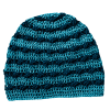 Brindy Beanie - Vanessa's version in 2 blues - flat lay