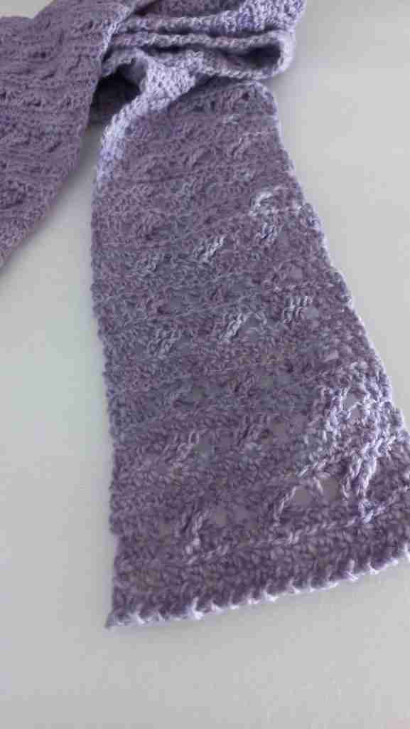 Brindy Scarf in Violet - flatlay