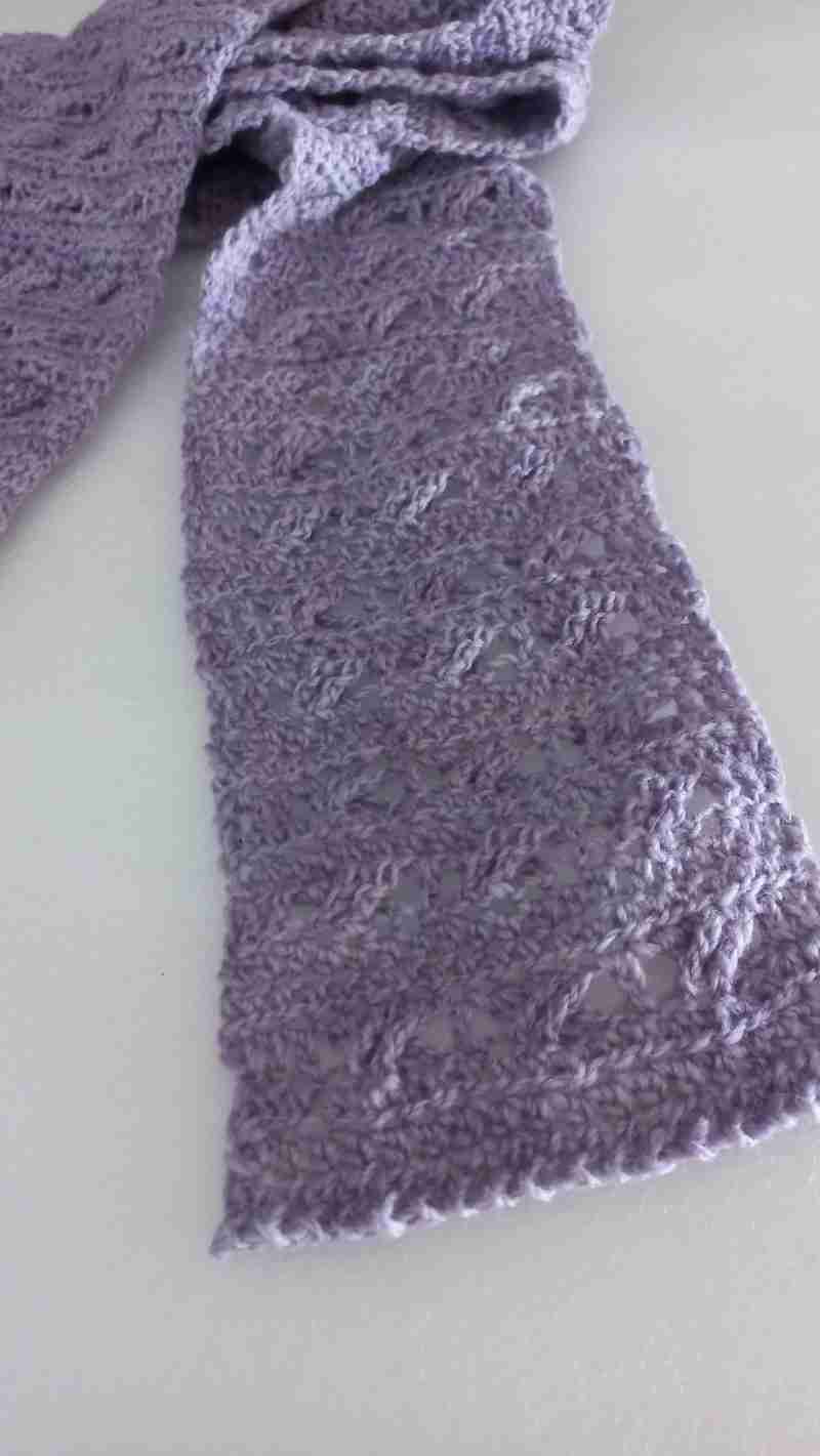 Brindy Scarf in Violet – flatlay Brindy Scarf in Violet - flatlay